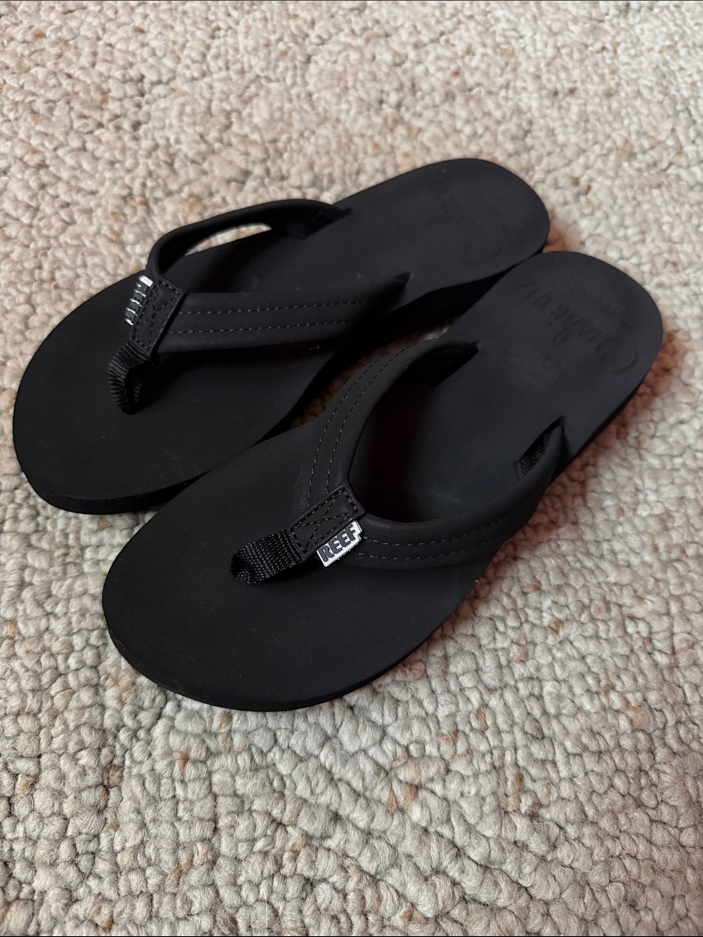 Reef Black Minimalist Foam Flip Flops